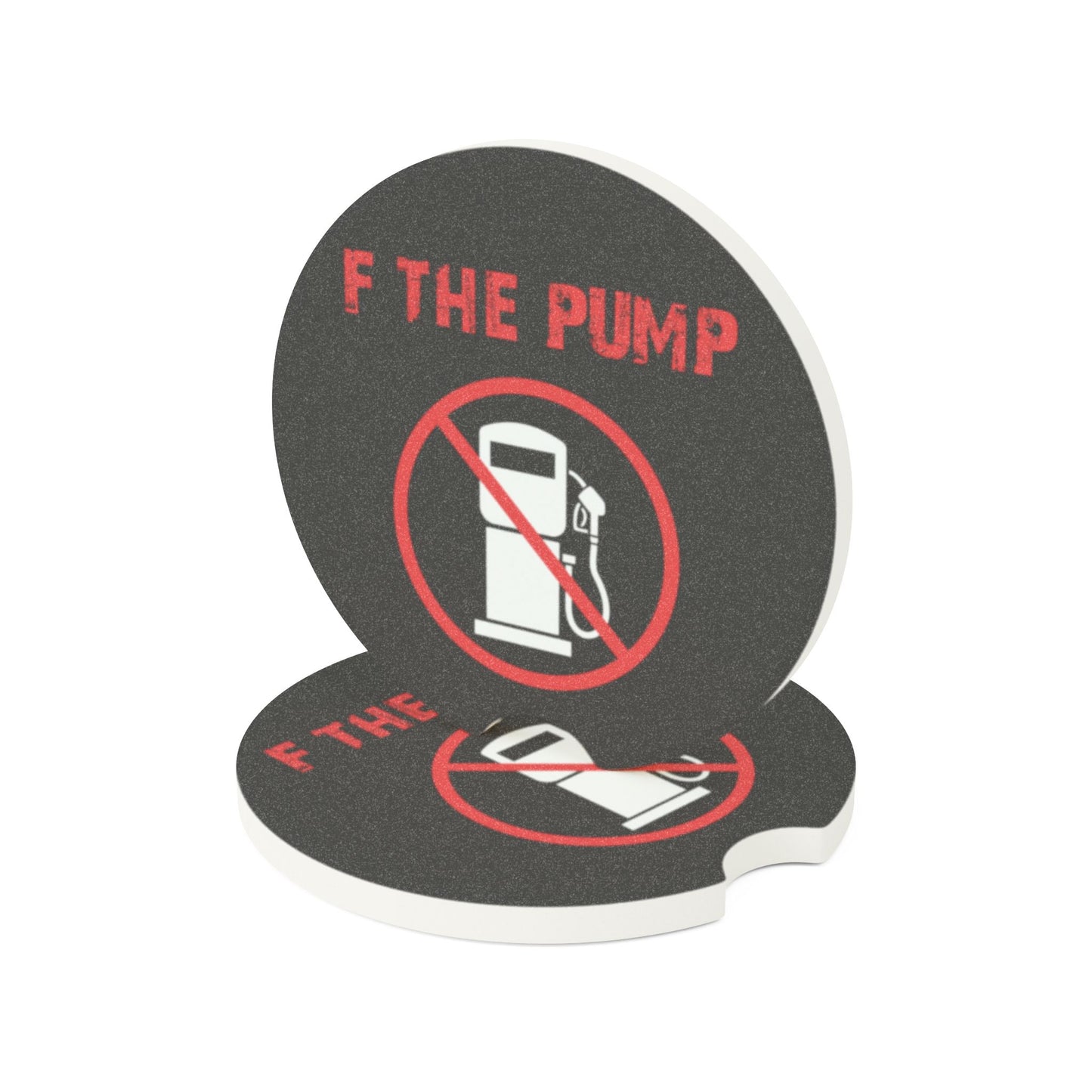 F THE PUMP Soapstone Cup Coaster