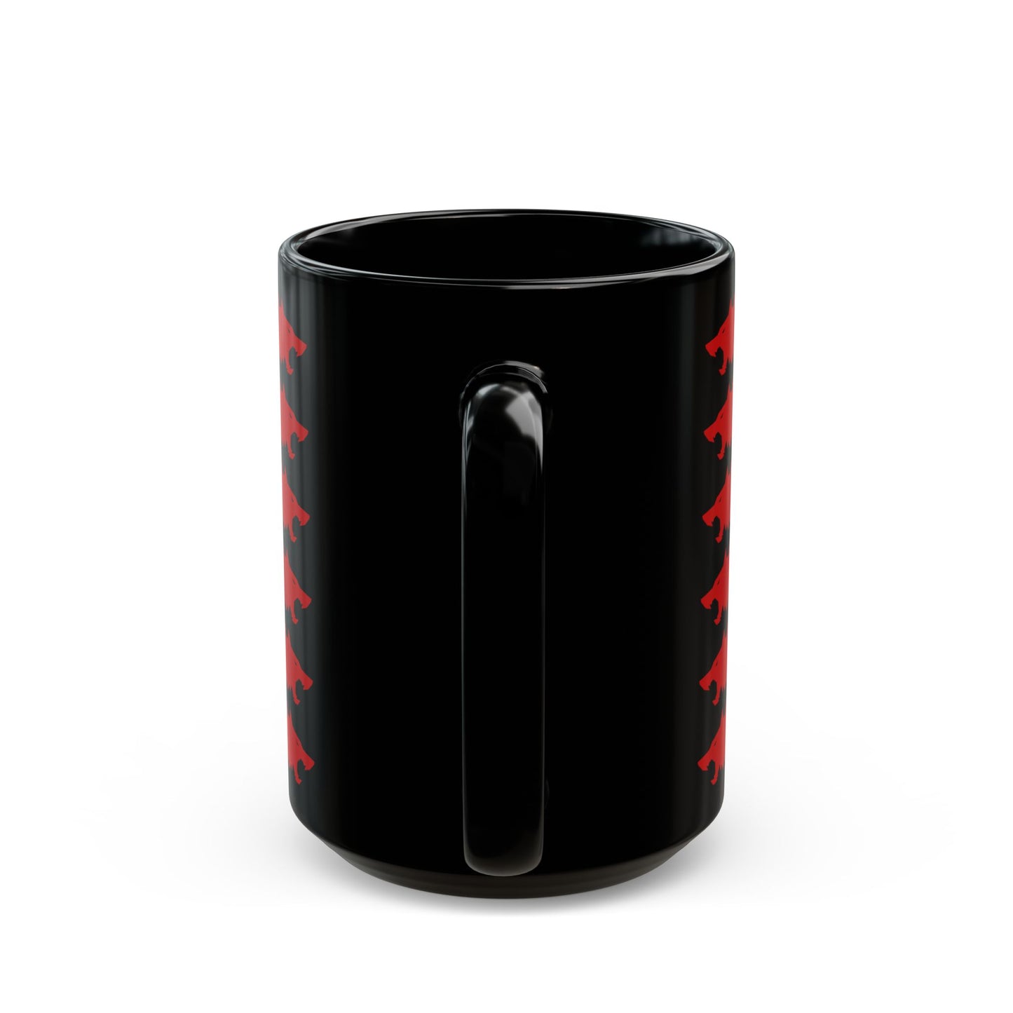 CTAWD09 - Orthrus Patterned Black Ceramic Mug (15oz)