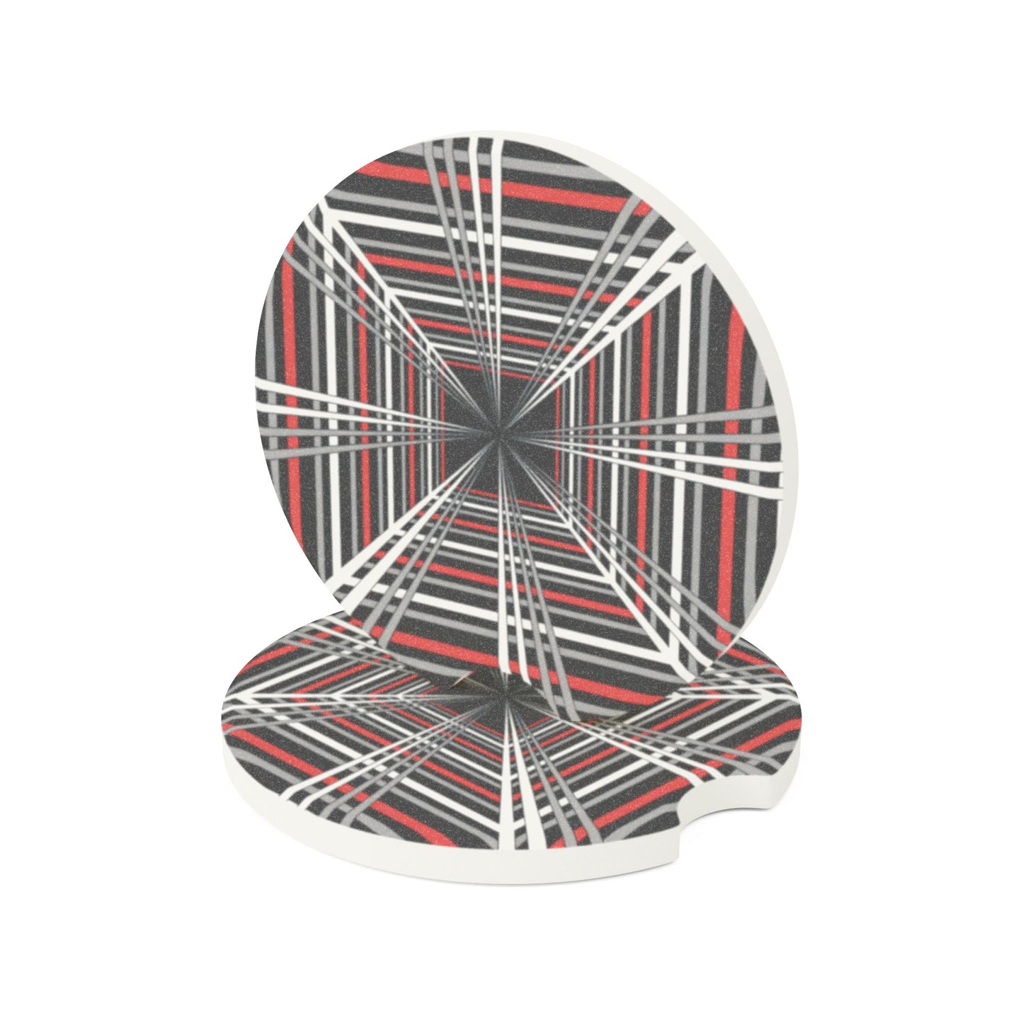 Plaid Soapstone Cup Coaster
