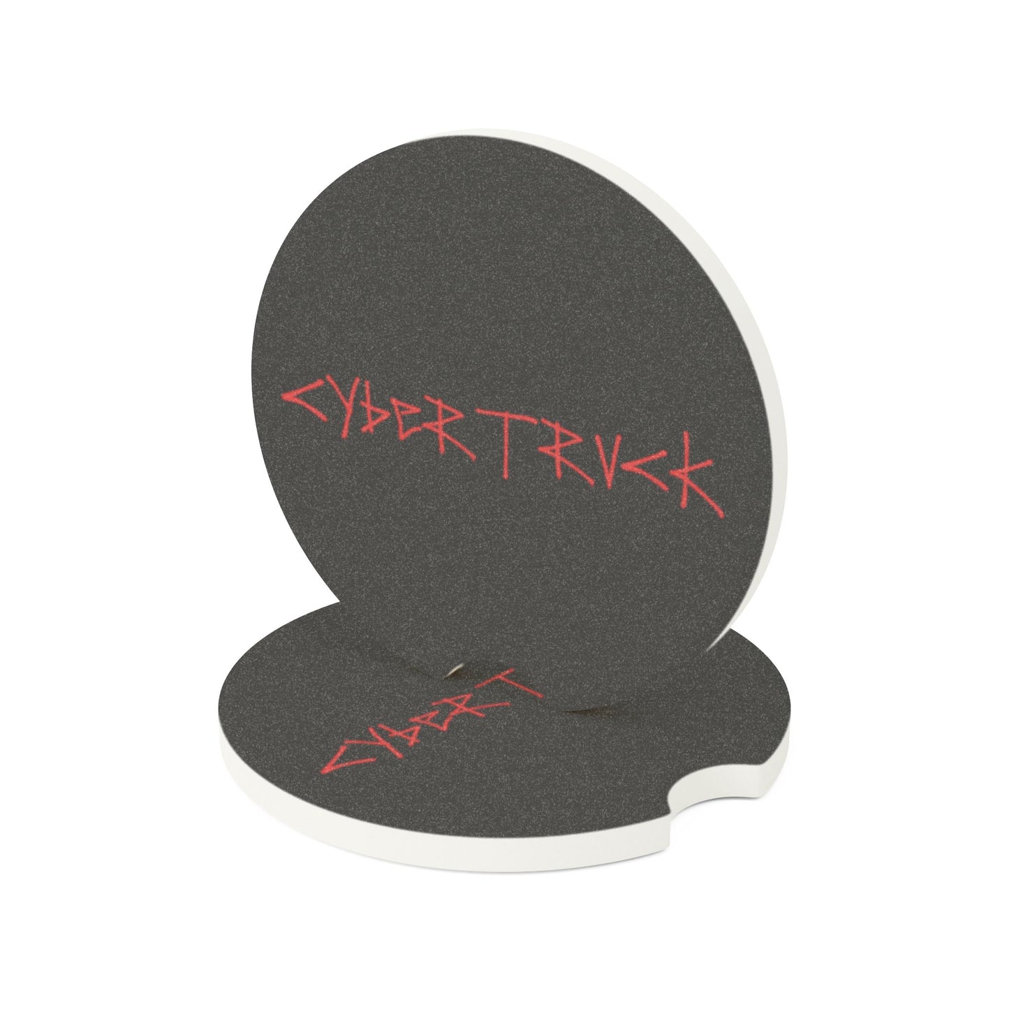 Cybertruck Soapstone Cup Coaster - Red