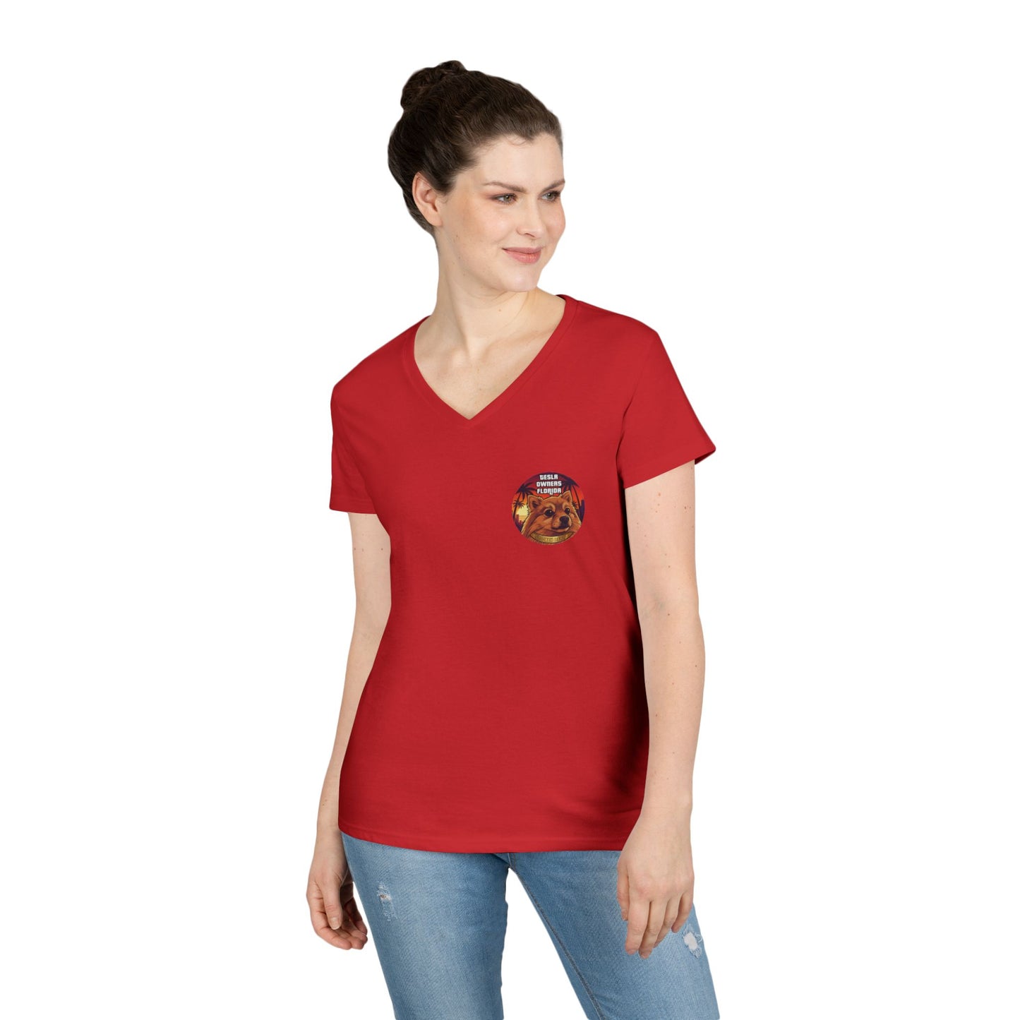 SDB01V2 - Smokeh Bear (Women's V-Neck)