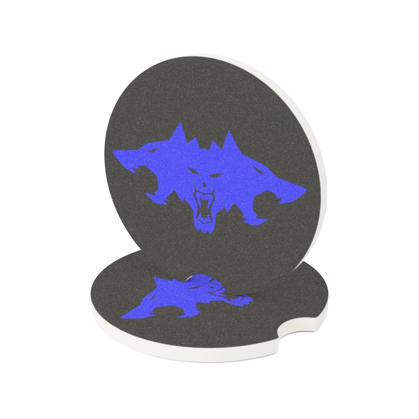 Cyberbeast Cerberus Blue Logo Soapstone Cup Coaster