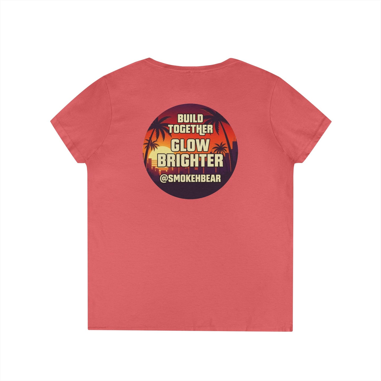 SDB01V2 - Smokeh Bear (Women's V-Neck)
