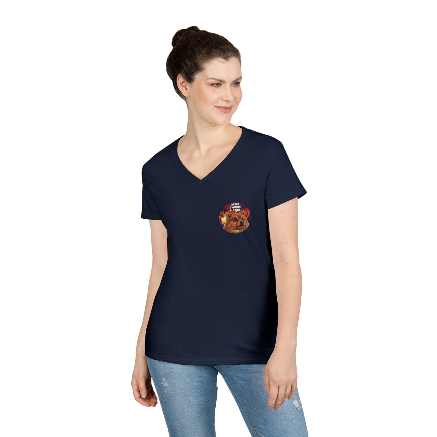 SDB01V2 - Smokeh Bear (Women's V-Neck)