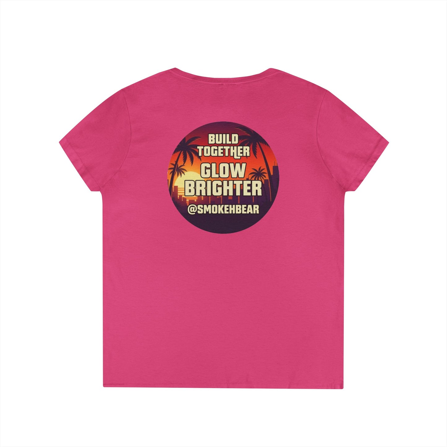 SDB01V2 - Smokeh Bear (Women's V-Neck)