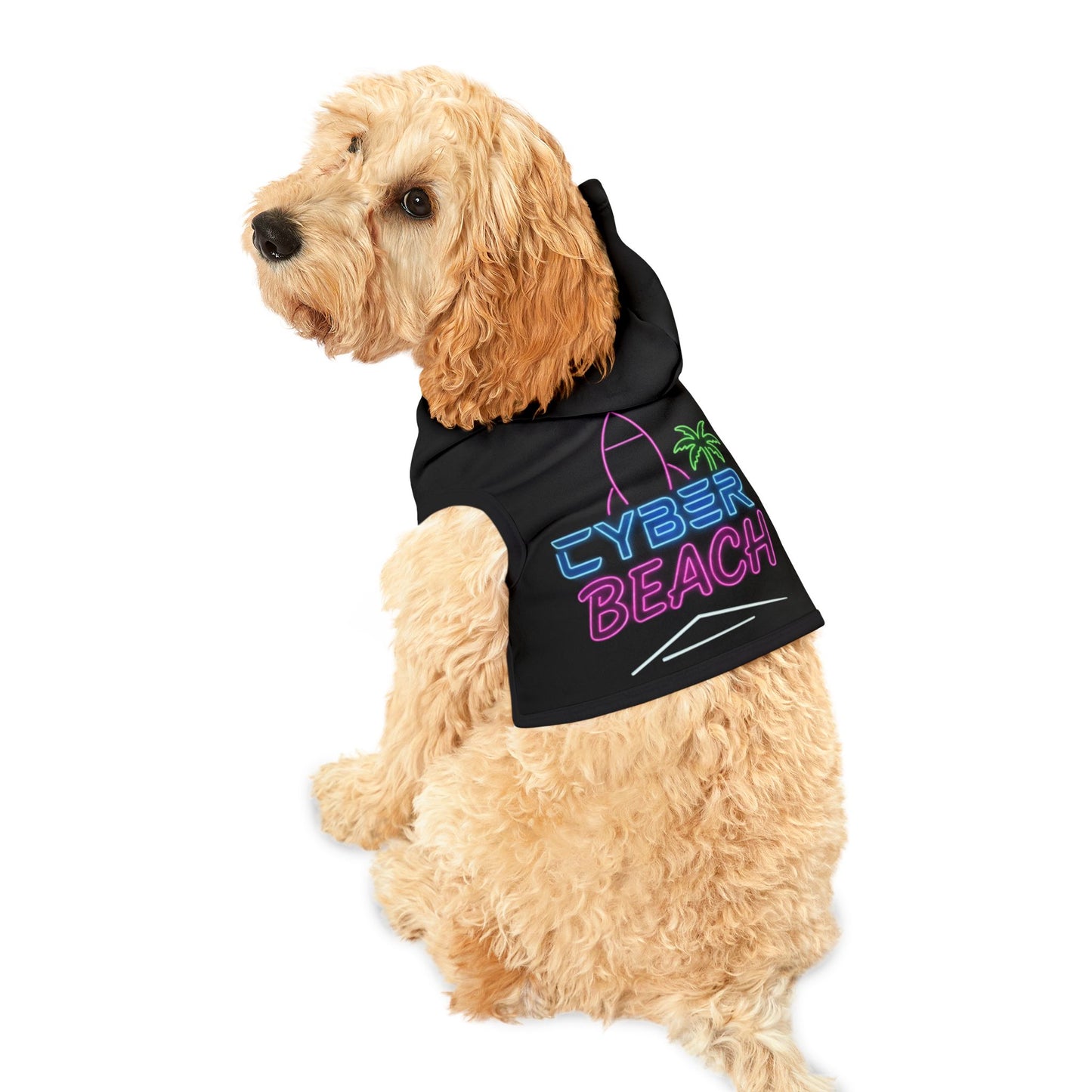 CB04BK - Cyber Beach Pet Hoodie (Black)