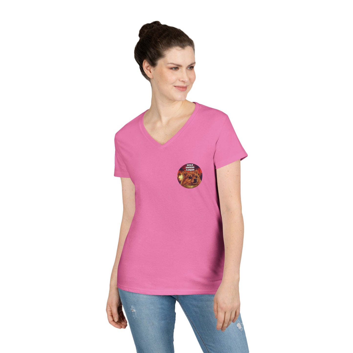 SDB01V2 - Smokeh Bear (Women's V-Neck)