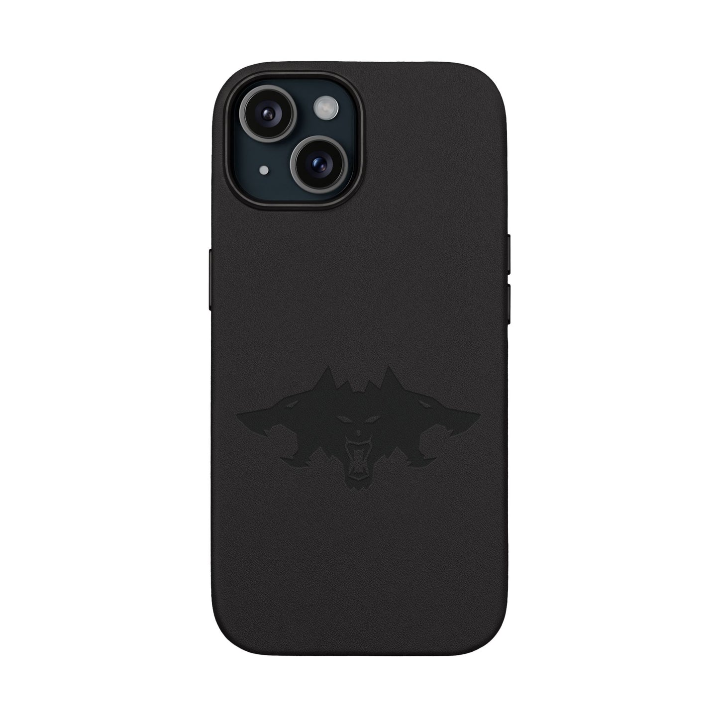 CTTRI09 - Cerberus Engraved PU Leather iPhone Case