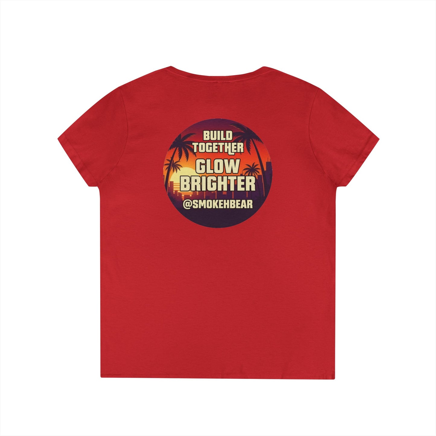 SDB01V2 - Smokeh Bear (Women's V-Neck)