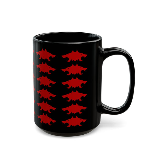 CTAWD09 - Orthrus Patterned Black Ceramic Mug (15oz)