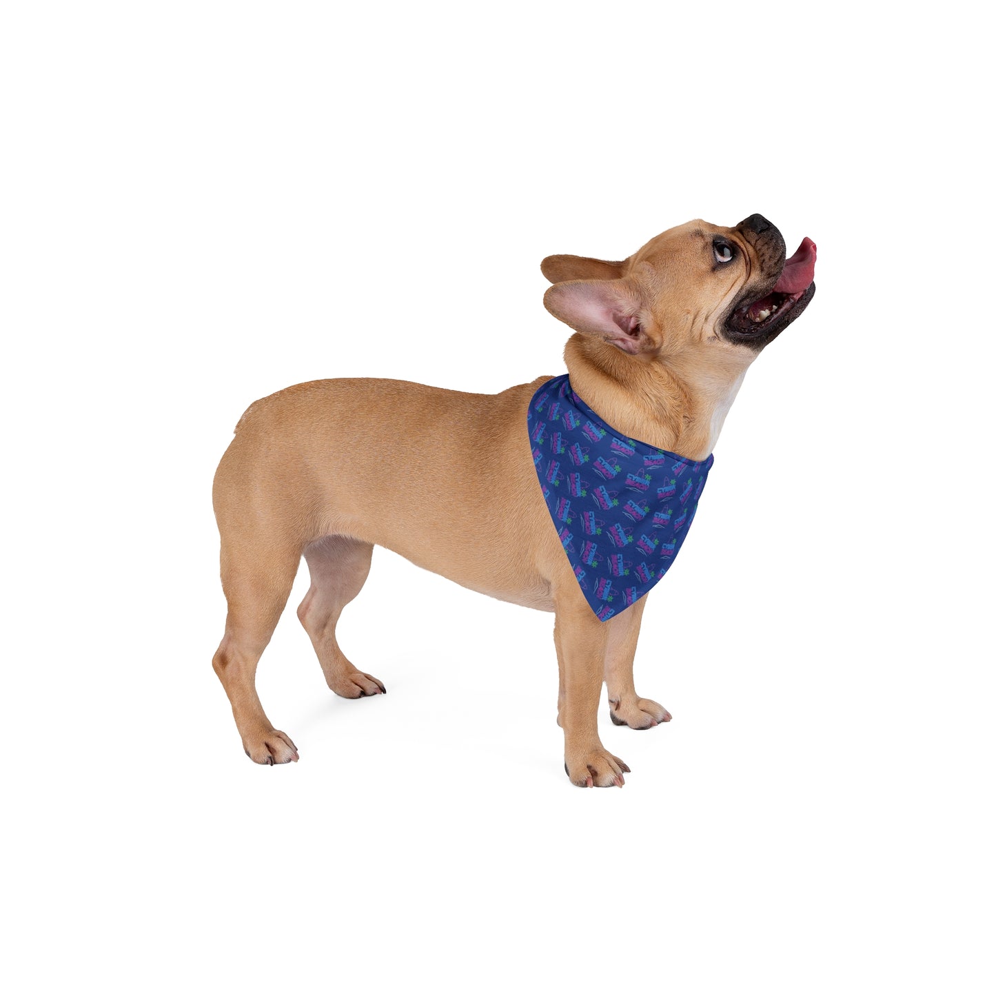 CB06BE - Cyber Beach Pet Bandana (Blue)
