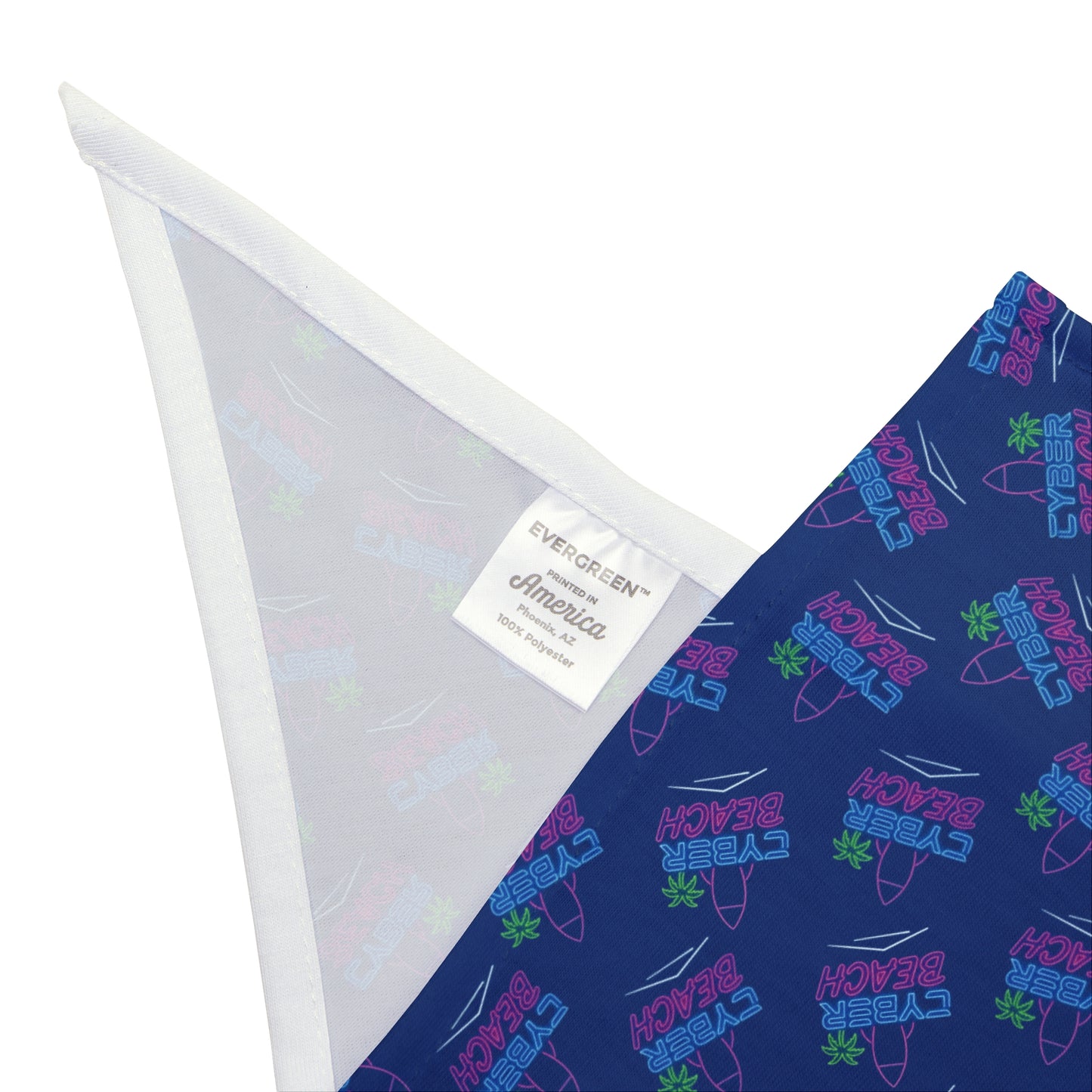 CB06BE - Cyber Beach Pet Bandana (Blue)