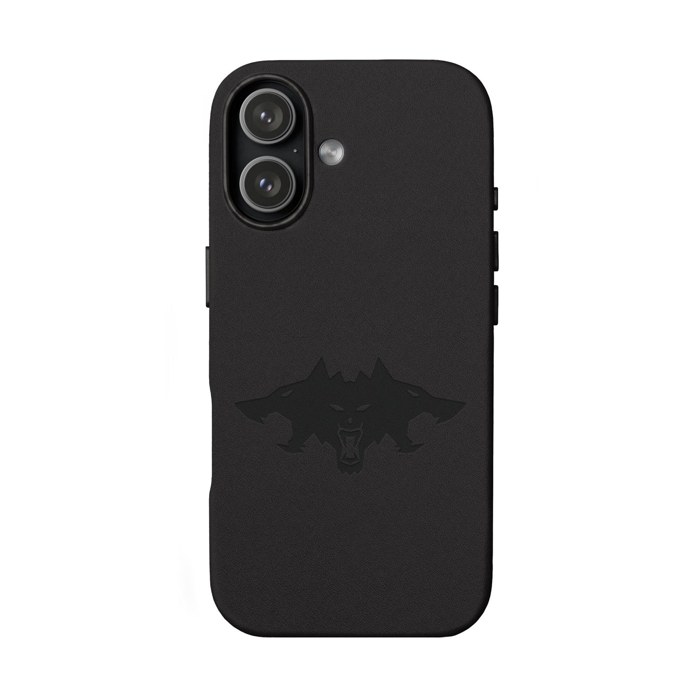 CTTRI09 - Cerberus Engraved PU Leather iPhone Case