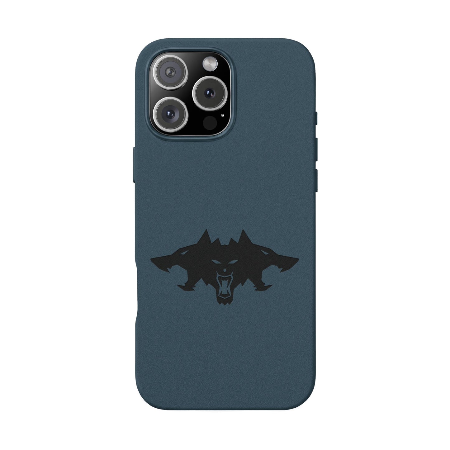 CTTRI09 - Cerberus Engraved PU Leather iPhone Case