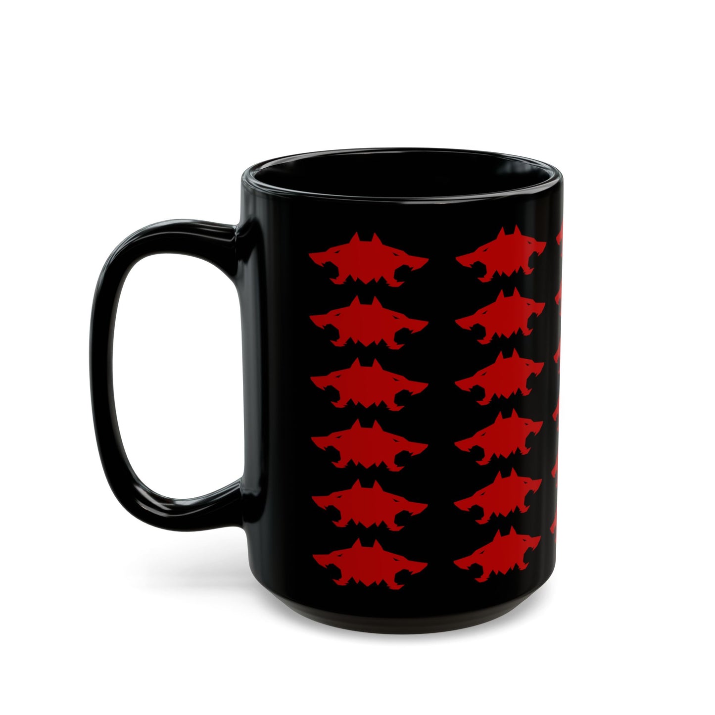 CTAWD09 - Orthrus Patterned Black Ceramic Mug (15oz)
