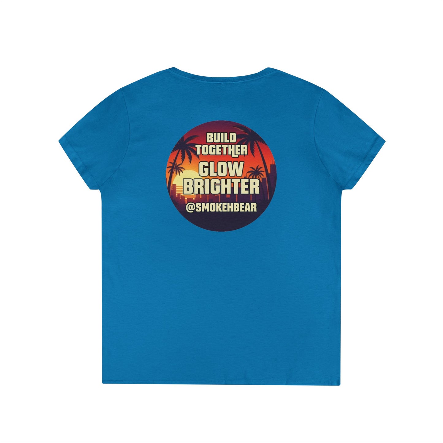SDB01V2 - Smokeh Bear (Women's V-Neck)
