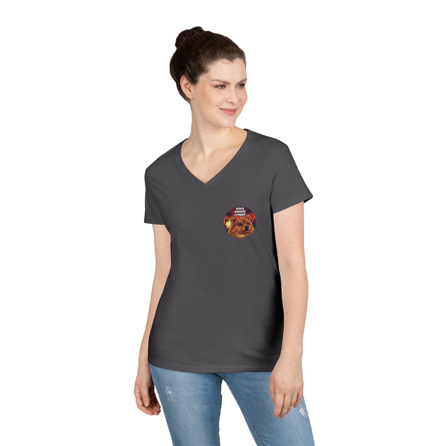 SDB01V2 - Smokeh Bear (Women's V-Neck)