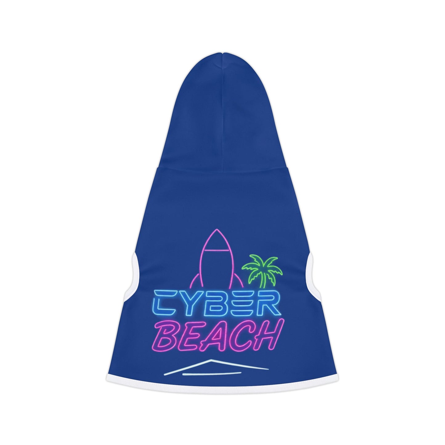CB04BE - Cyber Beach Pet Hoodie (Blue)