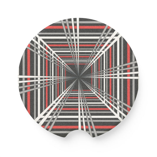Plaid Soapstone Cup Coaster