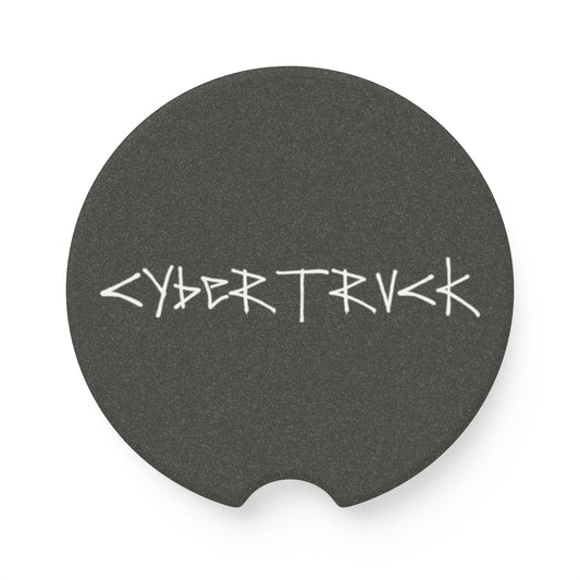 Cybertruck Soapstone Cup Coaster - White