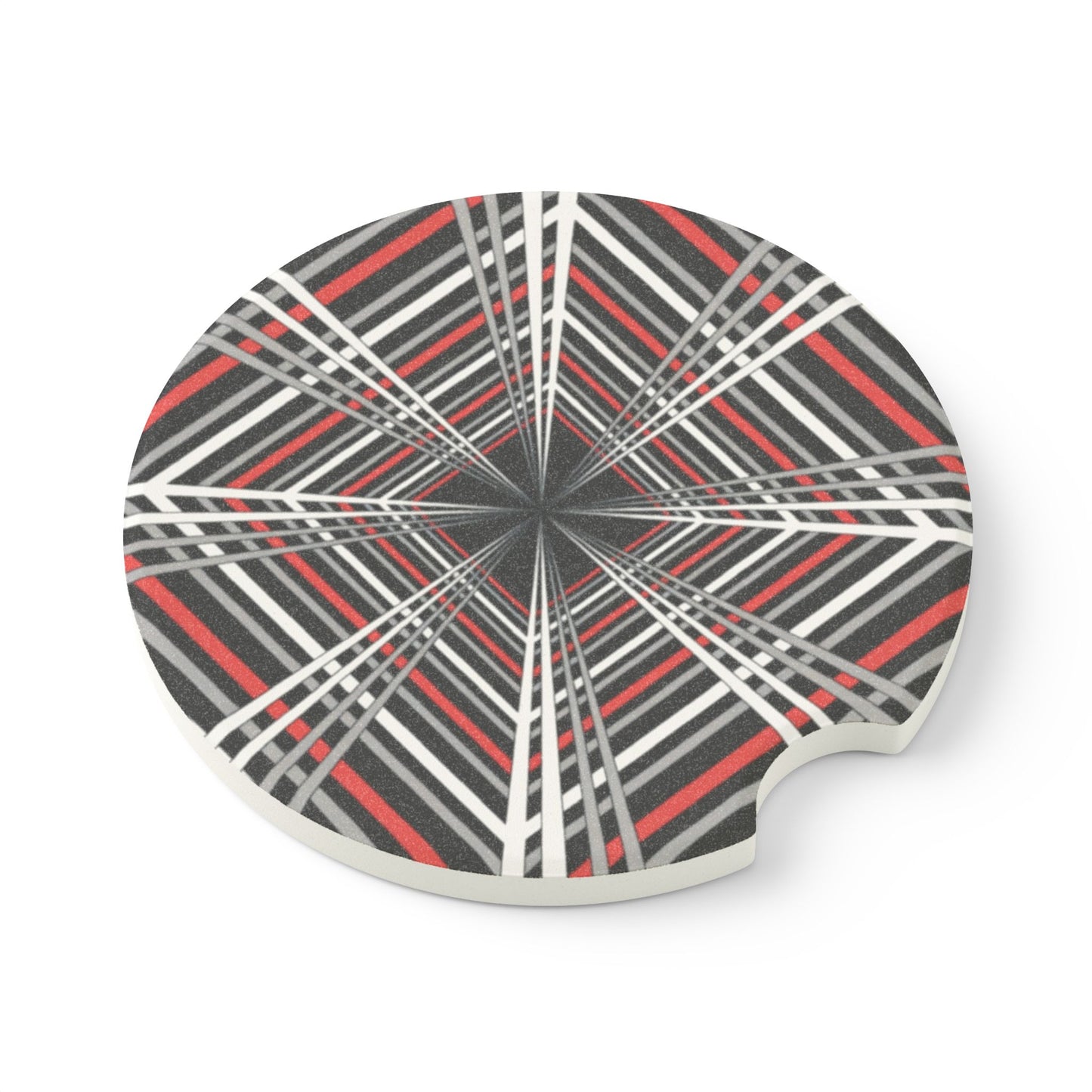 Plaid Soapstone Cup Coaster