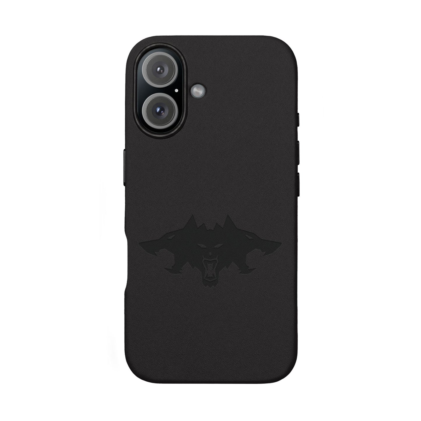 CTTRI09 - Cerberus Engraved PU Leather iPhone Case