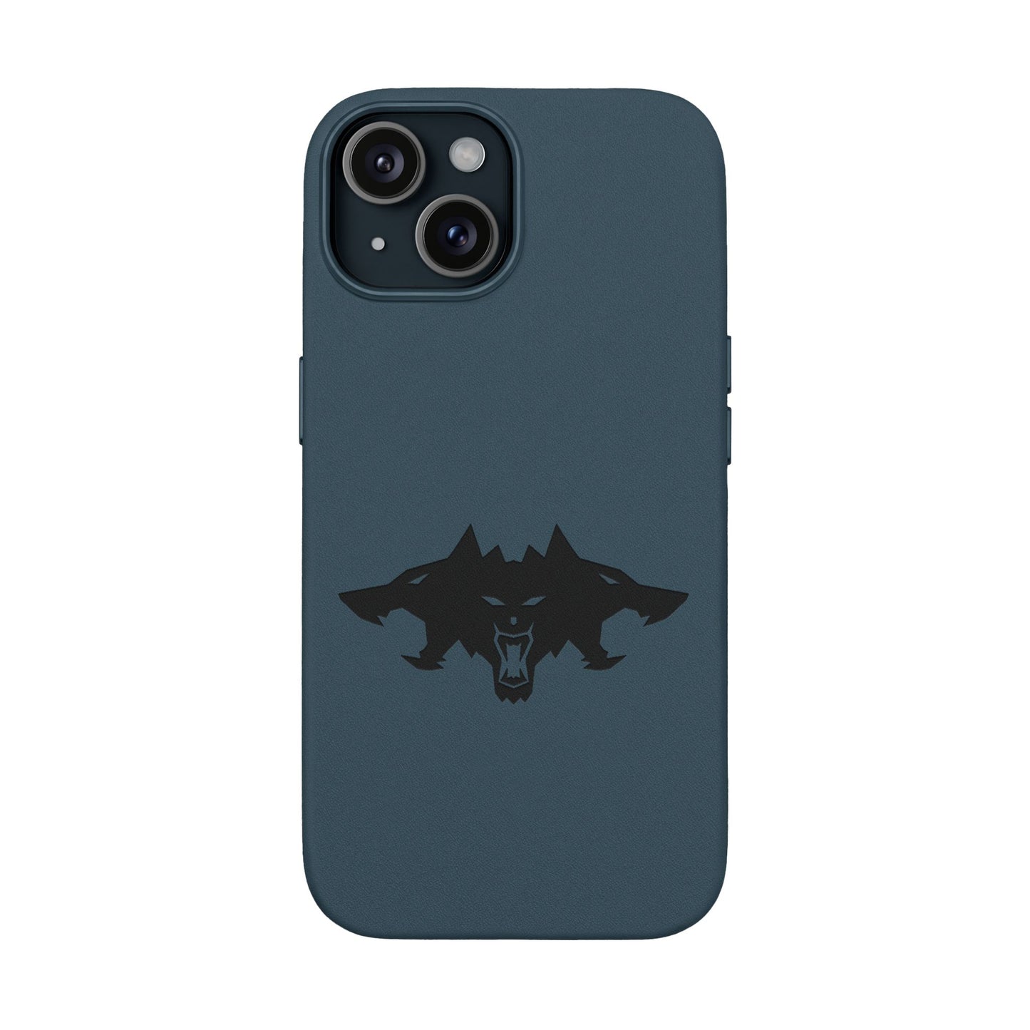 CTTRI09 - Cerberus Engraved PU Leather iPhone Case