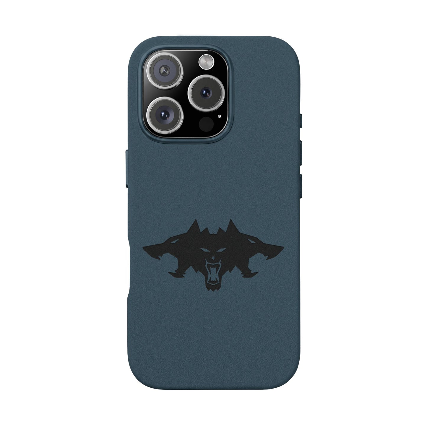 CTTRI09 - Cerberus Engraved PU Leather iPhone Case