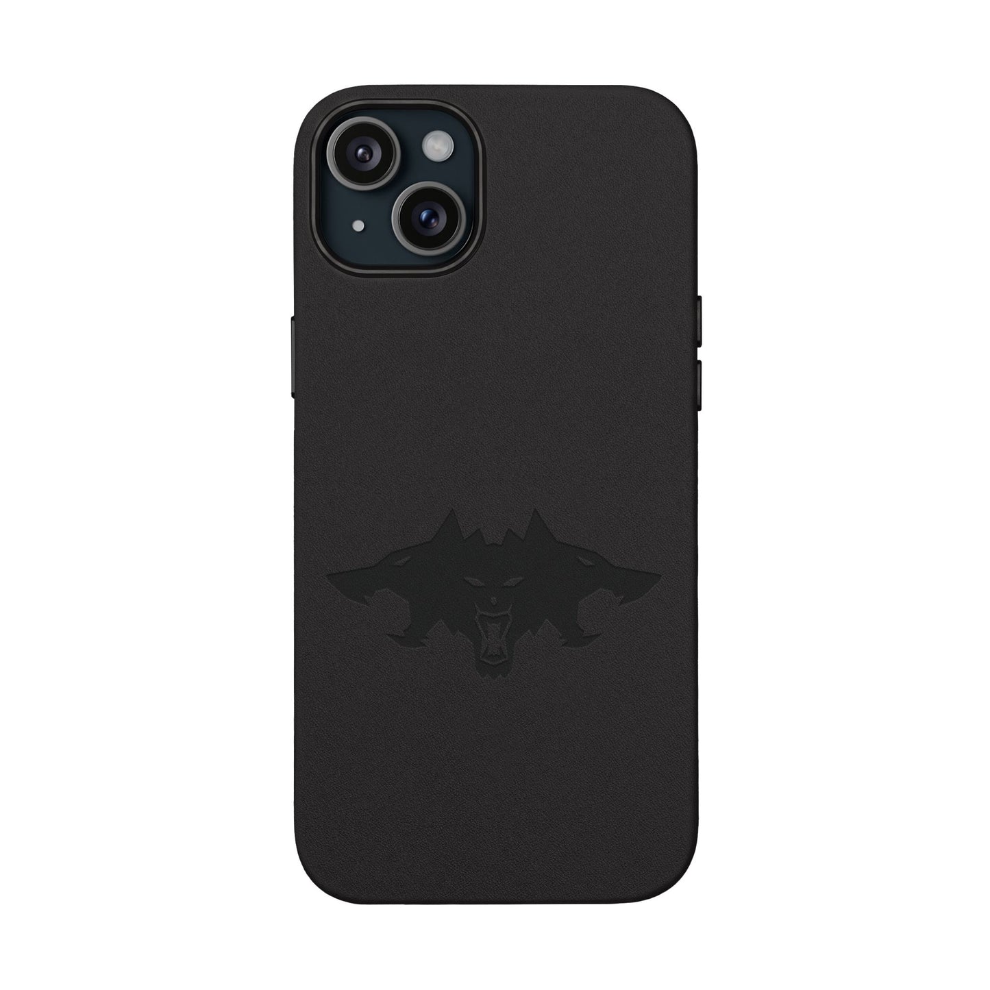 CTTRI09 - Cerberus Engraved PU Leather iPhone Case