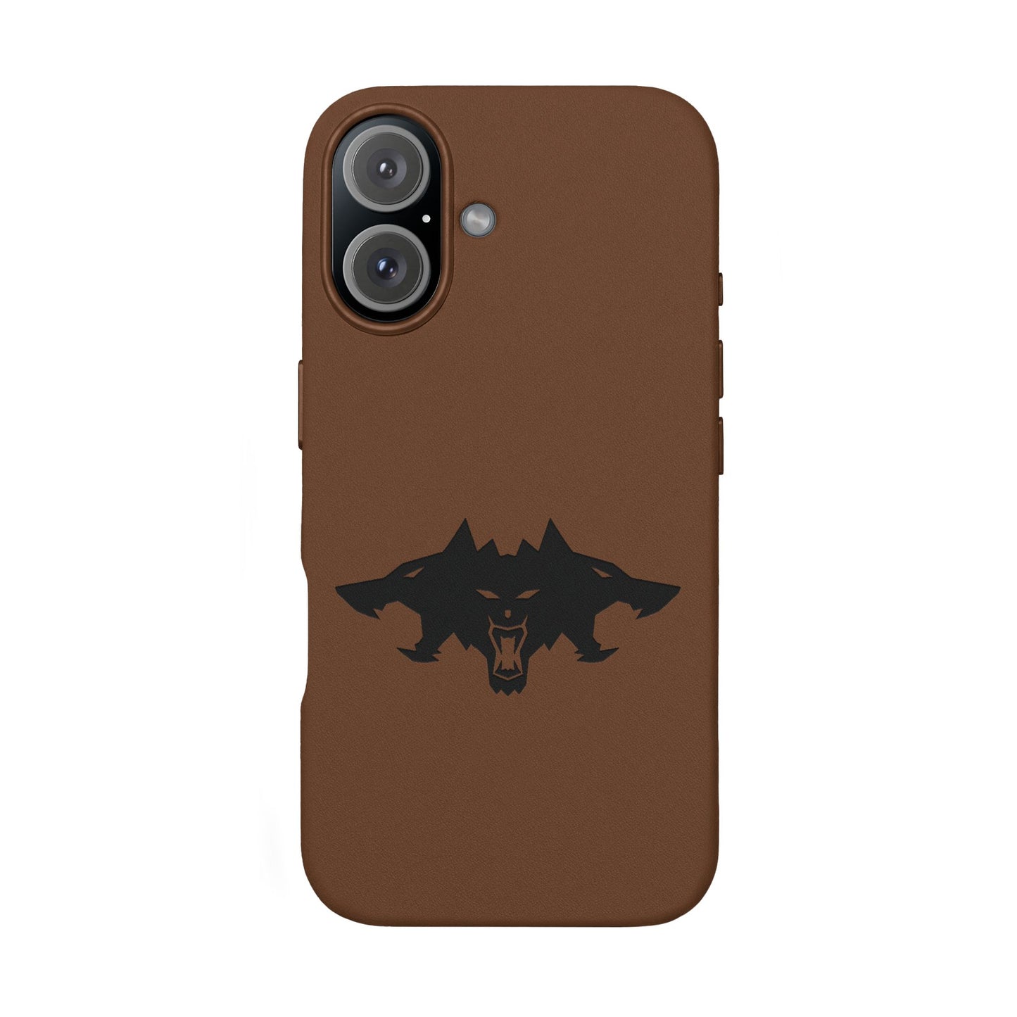 CTTRI09 - Cerberus Engraved PU Leather iPhone Case