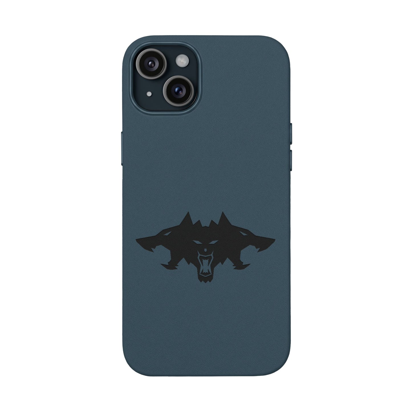 CTTRI09 - Cerberus Engraved PU Leather iPhone Case