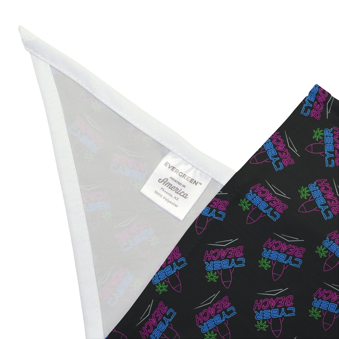 CB06BK - Cyber Beach Pet Bandana (Black)