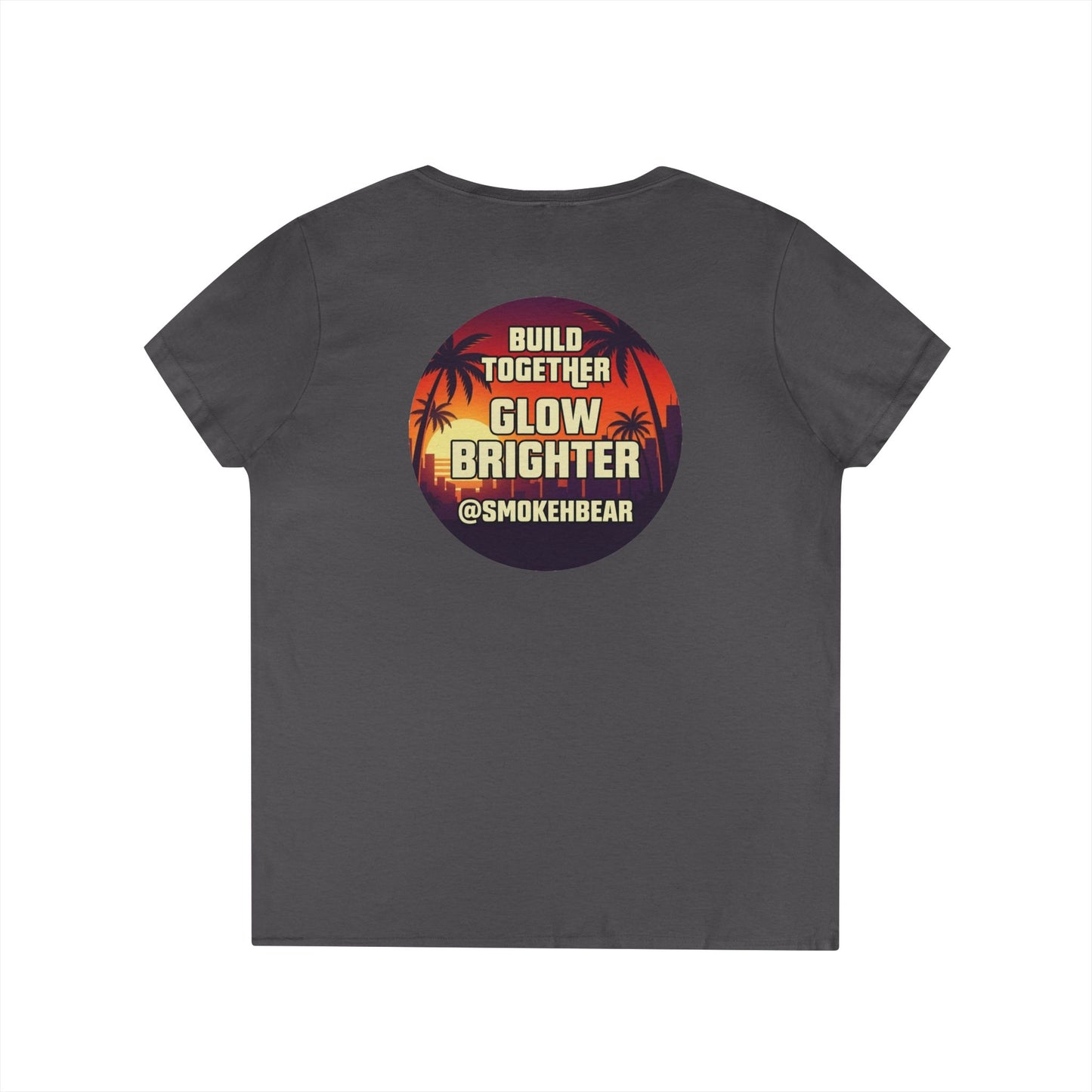SDB01V2 - Smokeh Bear (Women's V-Neck)
