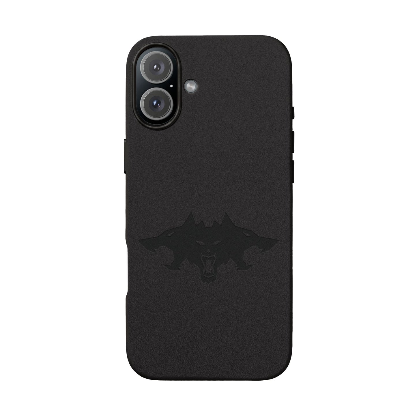CTTRI09 - Cerberus Engraved PU Leather iPhone Case