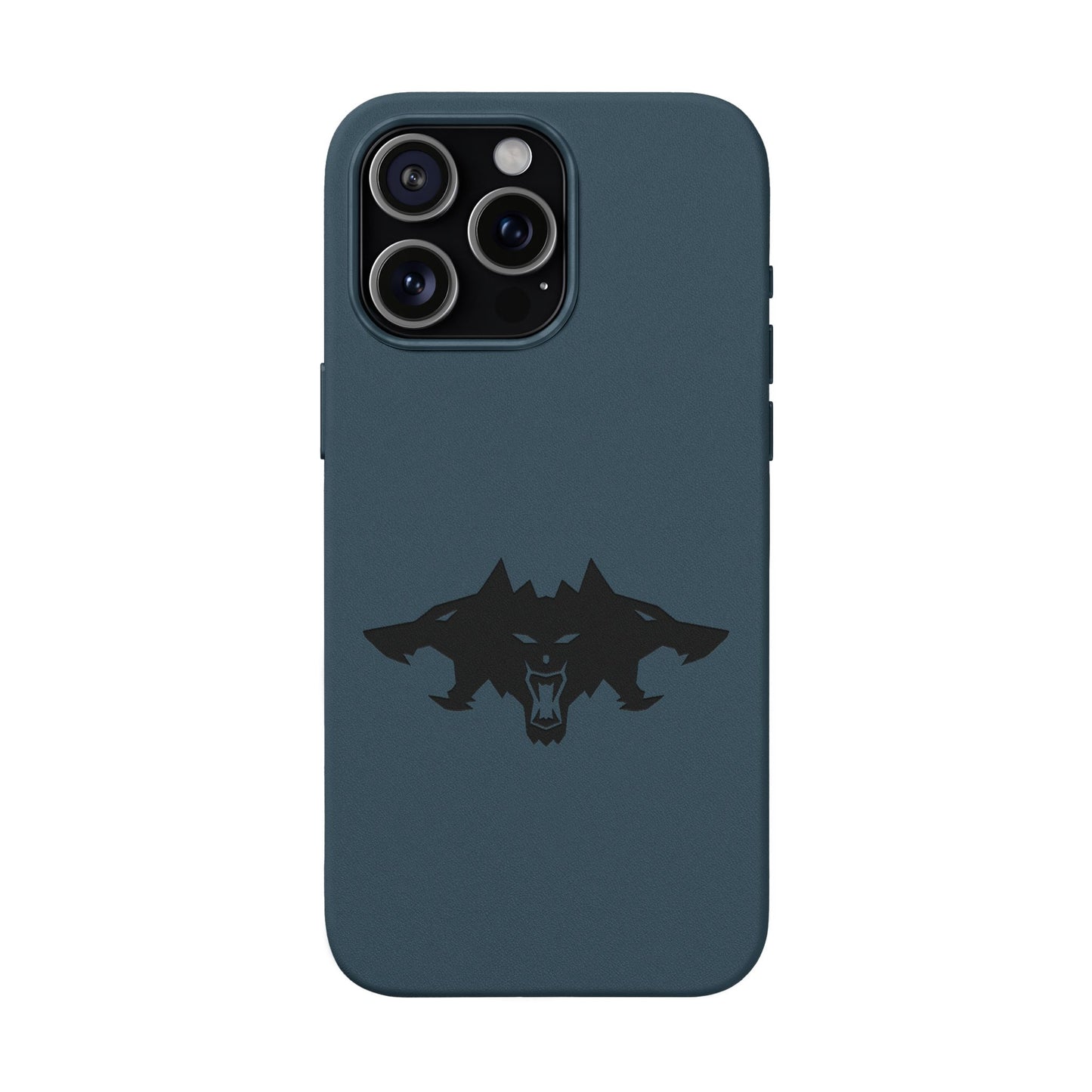 CTTRI09 - Cerberus Engraved PU Leather iPhone Case