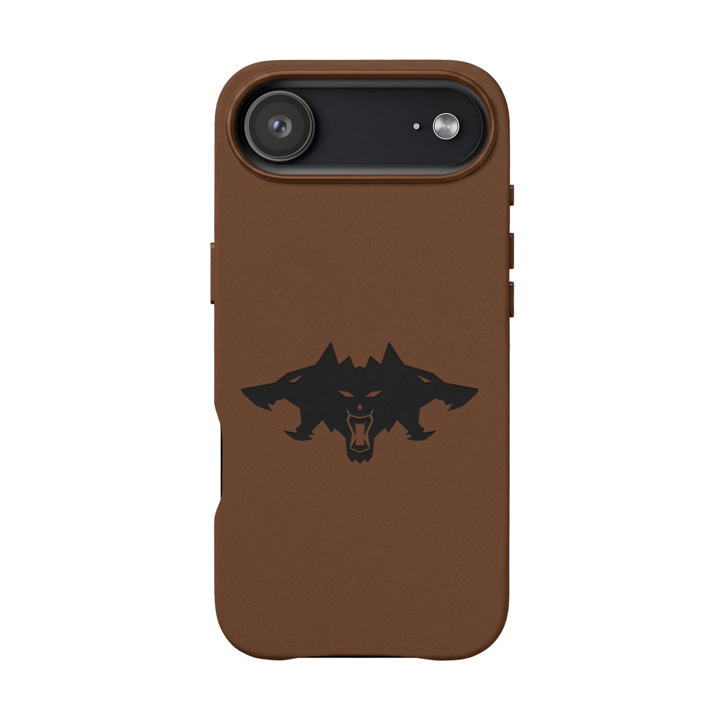 CTTRI09 - Cerberus Engraved PU Leather iPhone Case