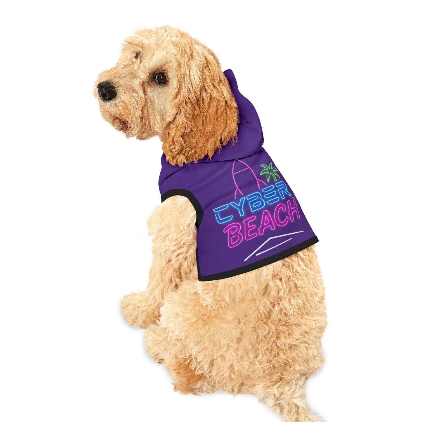 CB04PE - Cyber Beach Pet Hoodie (Purple)