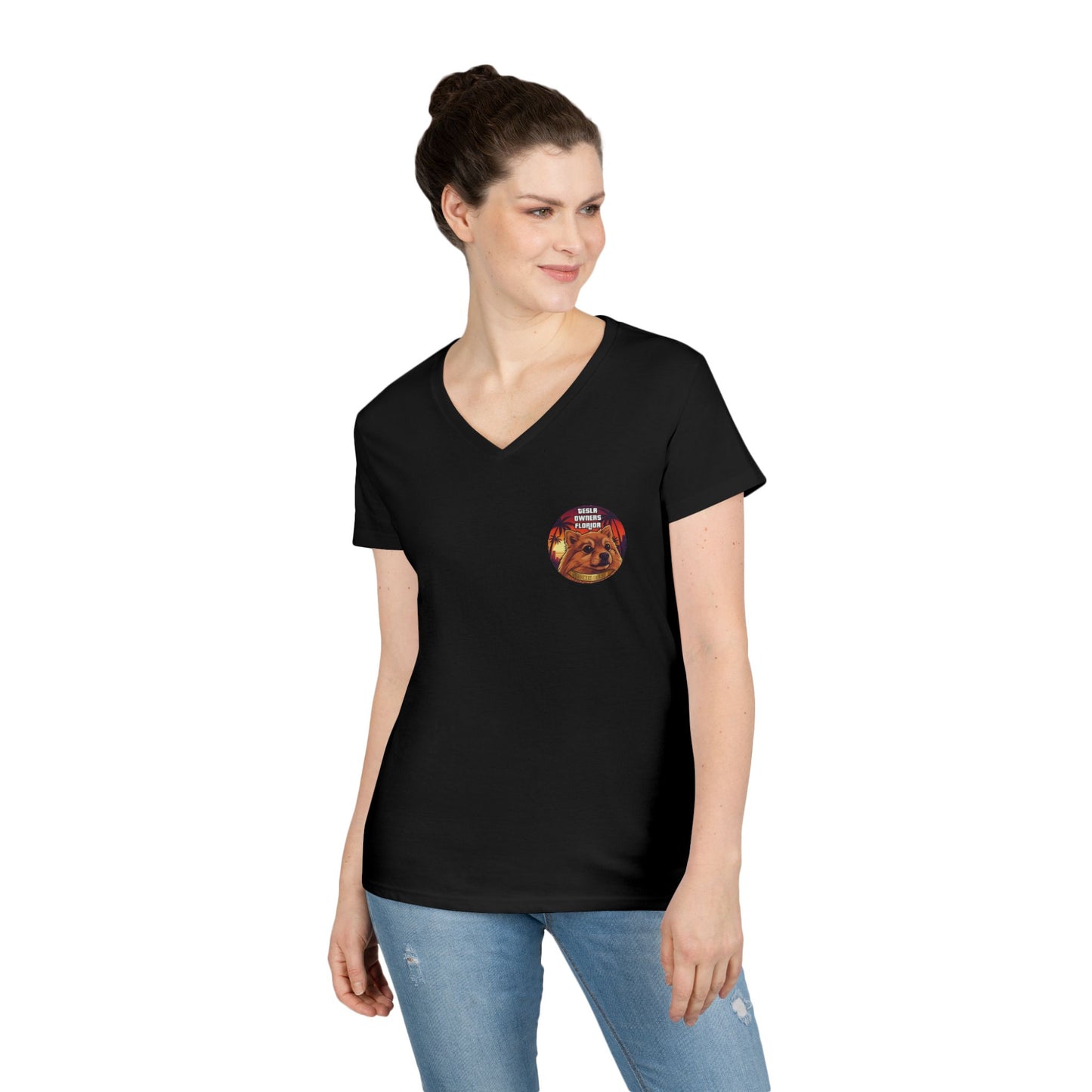 SDB01V2 - Smokeh Bear (Women's V-Neck)