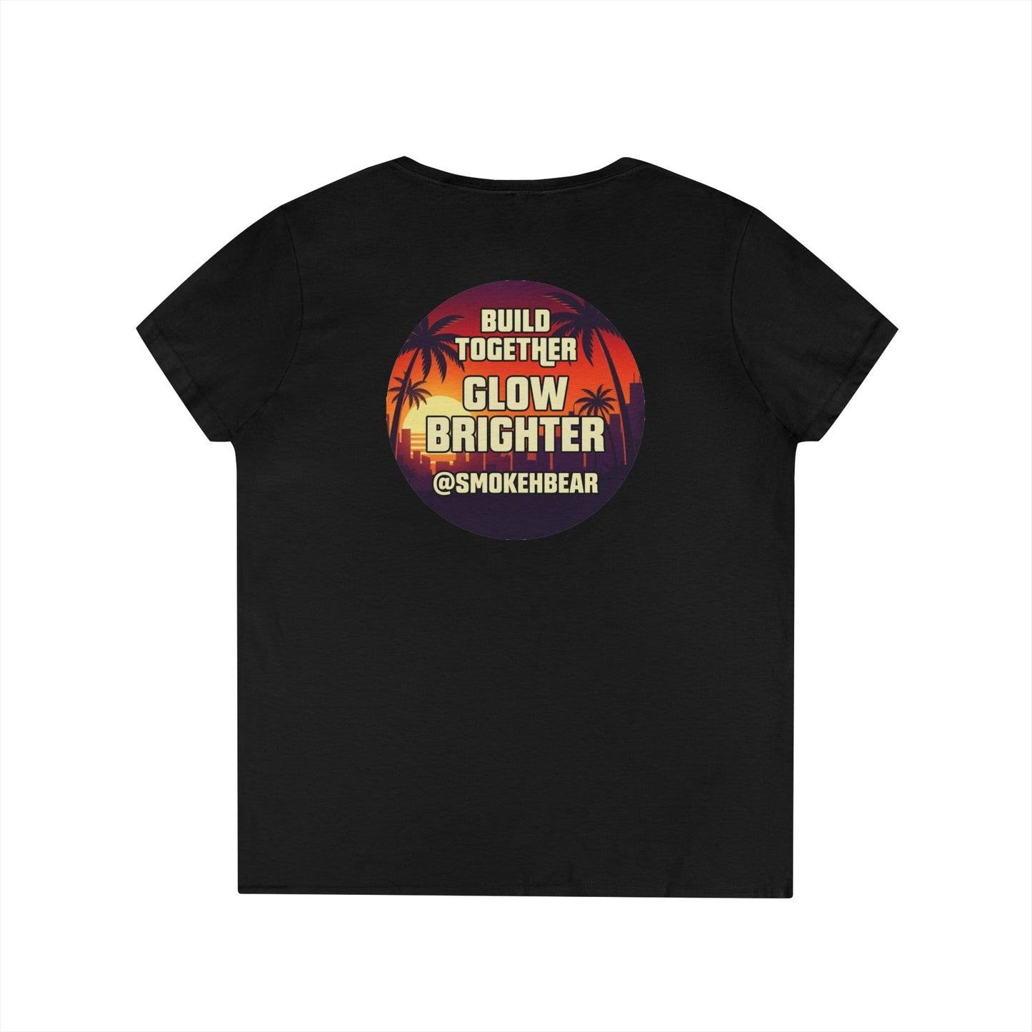 SDB01V2 - Smokeh Bear (Women's V-Neck)