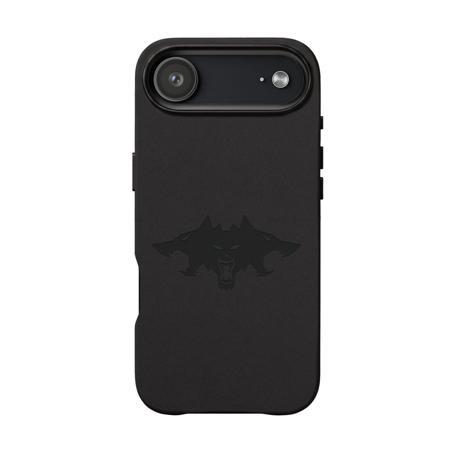 CTTRI09 - Cerberus Engraved PU Leather iPhone Case