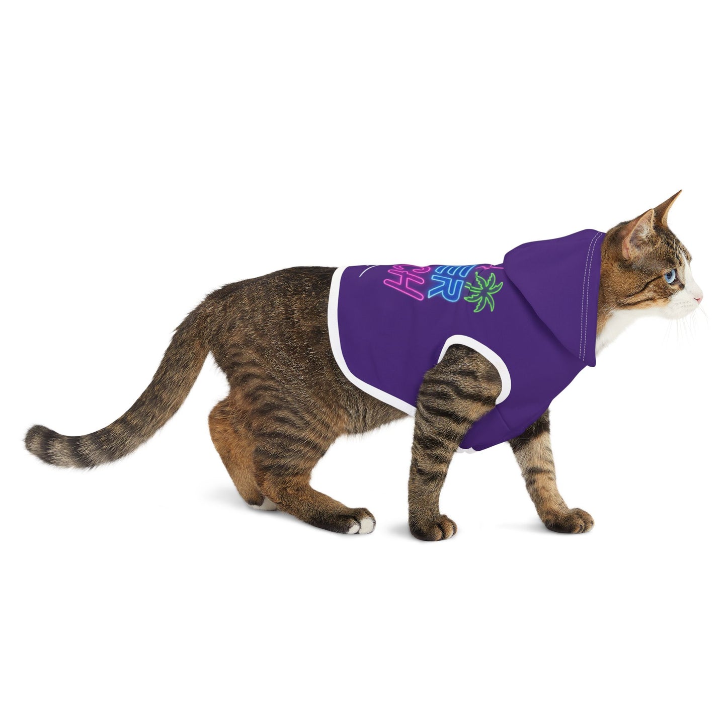 CB04PE - Cyber Beach Pet Hoodie (Purple)