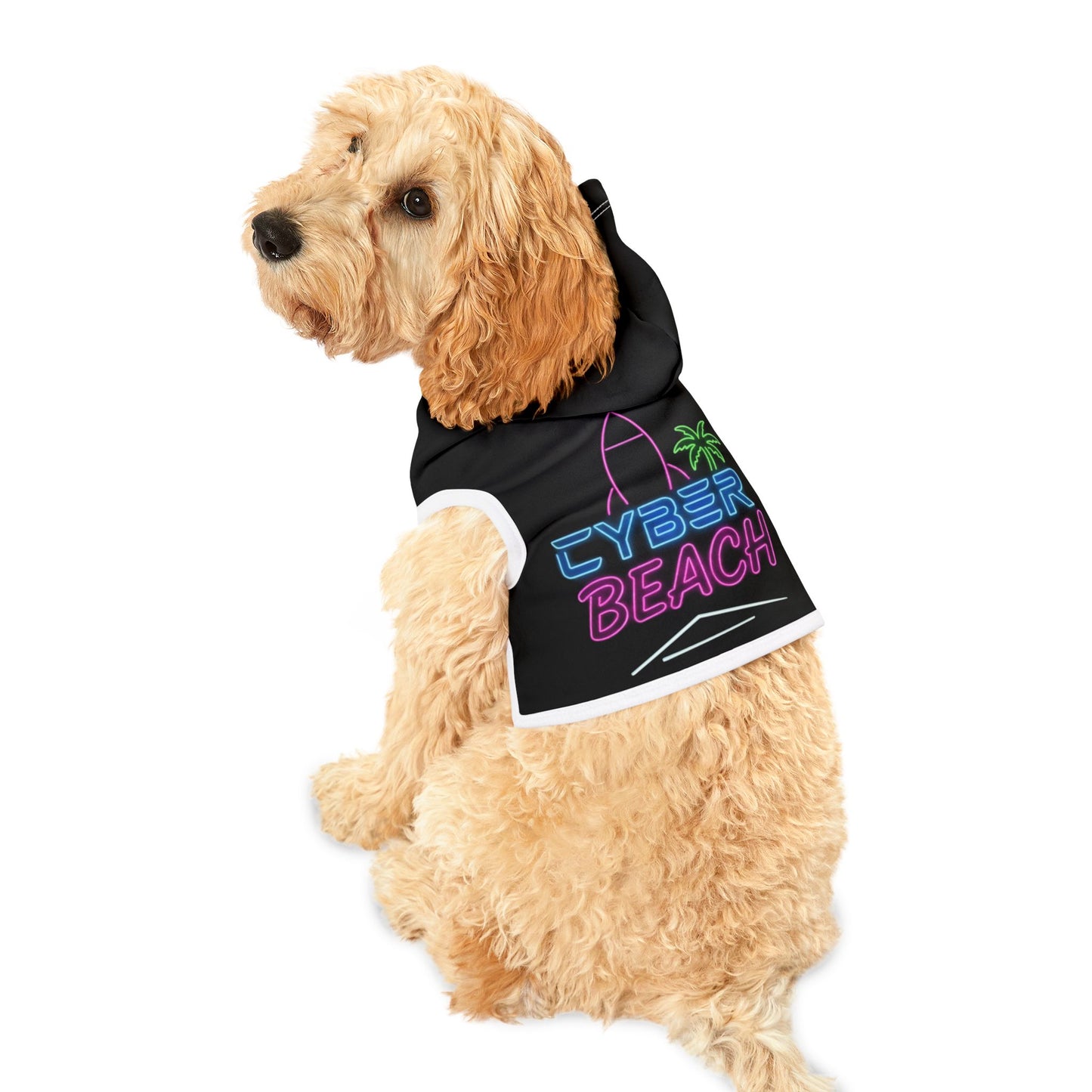 CB04BK - Cyber Beach Pet Hoodie (Black)
