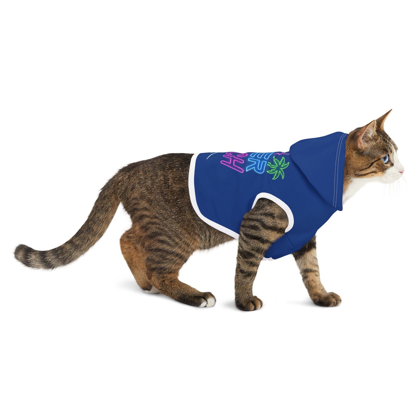 CB04BE - Cyber Beach Pet Hoodie (Blue)