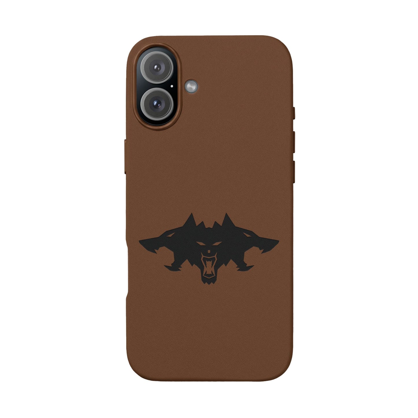 CTTRI09 - Cerberus Engraved PU Leather iPhone Case
