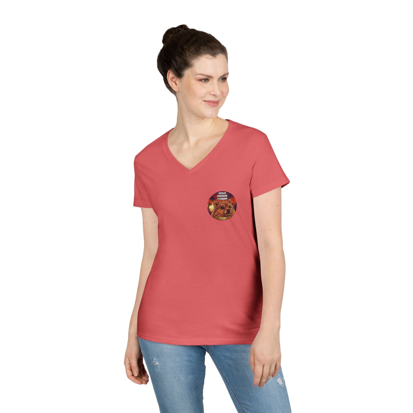 SDB01V2 - Smokeh Bear (Women's V-Neck)