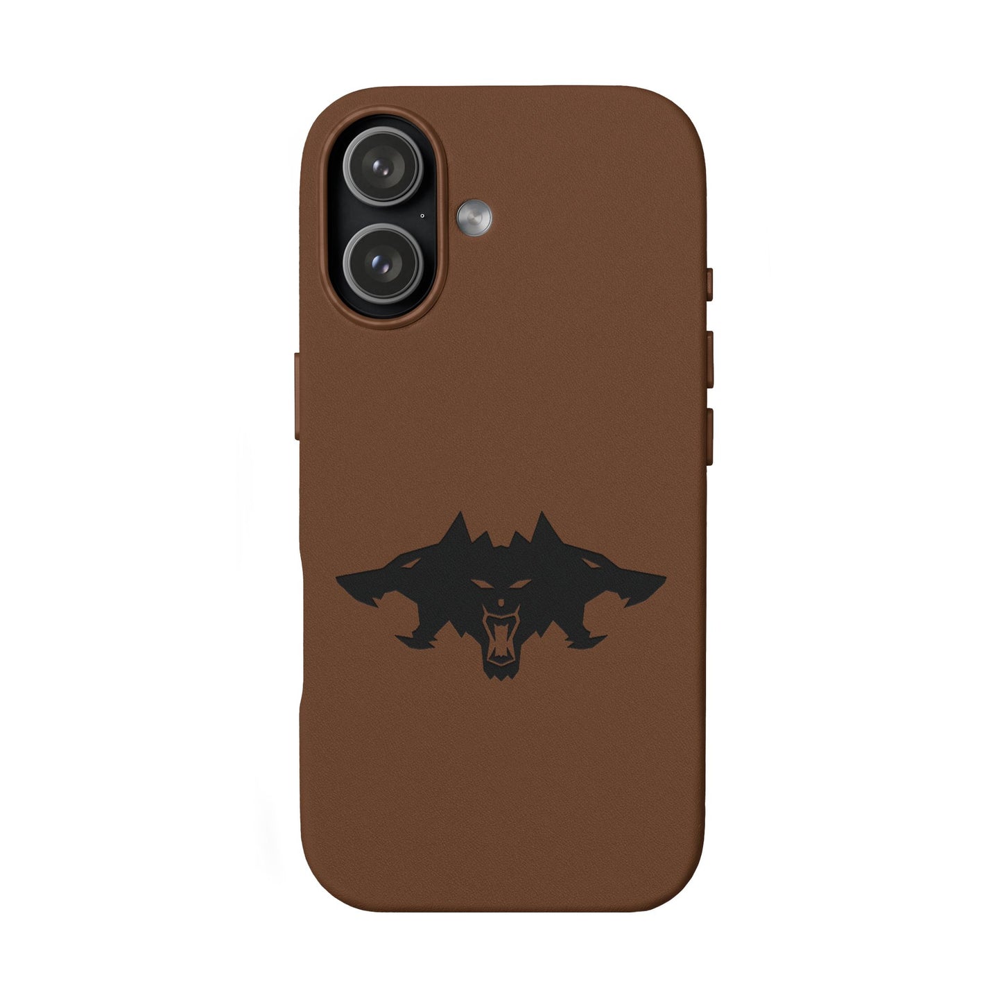 CTTRI09 - Cerberus Engraved PU Leather iPhone Case