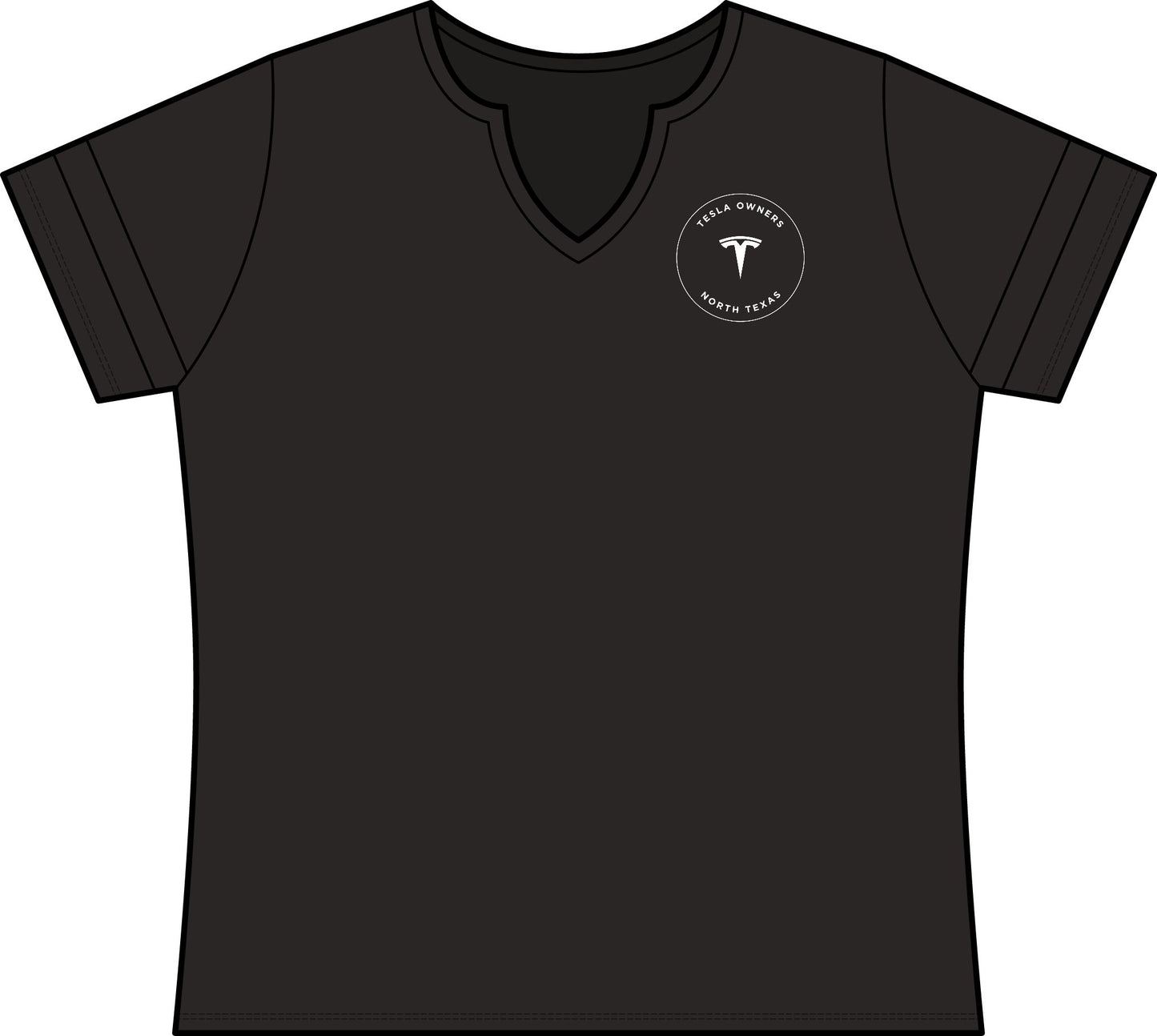 TOCNTX21 - Women's Casual V‑Neck T‑Shirt
