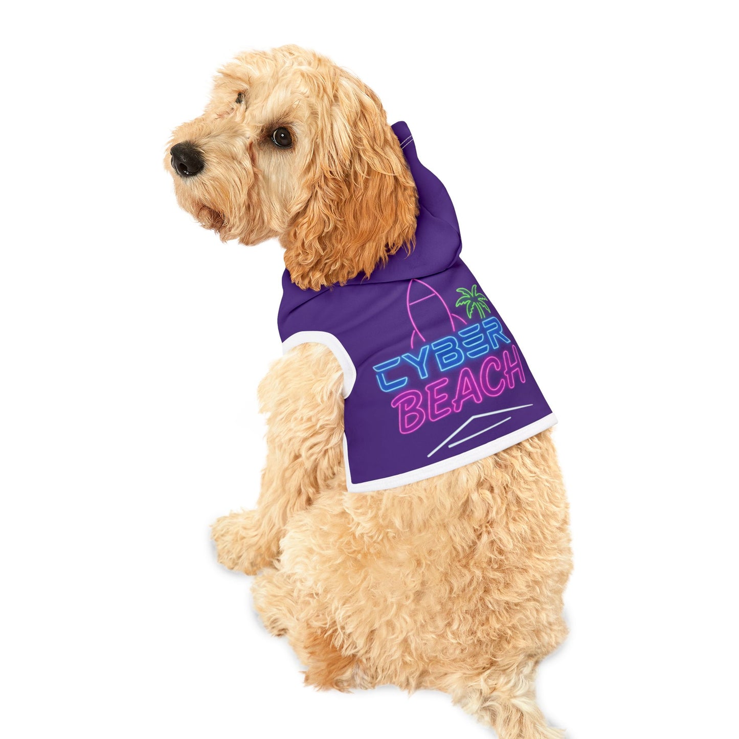 CB04PE - Cyber Beach Pet Hoodie (Purple)